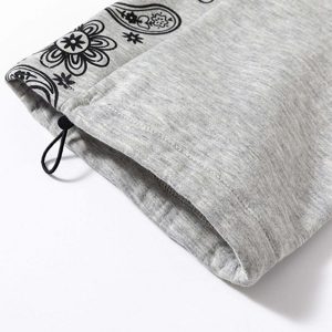 urban chic bandana print sweatpants   youthful & trendy style 4613