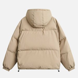 urban chic detachable hood coat   sleek & trendy design 8392