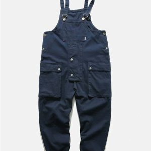 urban chic large pocket overalls   sleek & trendy design 7594