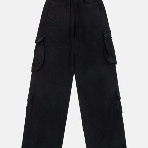 urban drawstring pants with multiple pockets   sleek & functional 7122