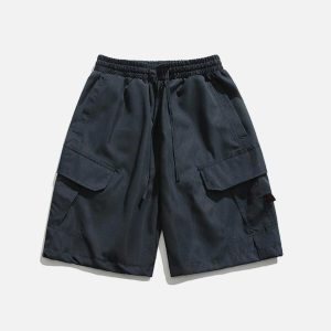 urban frieze cargo shorts with large pockets   trendy fit 3261