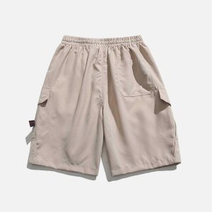 urban frieze cargo shorts with large pockets   trendy fit 5683