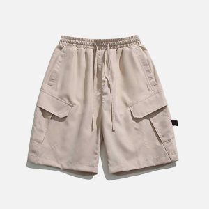 urban frieze cargo shorts with large pockets   trendy fit 6834