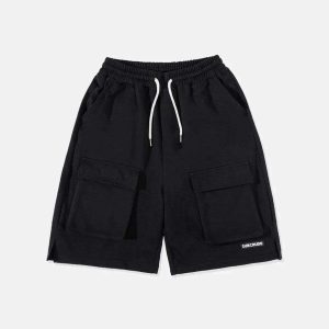 urban multipocket drawstring shorts sleek & functional 5486