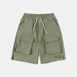 urban multipocket drawstring shorts sleek & functional 8743