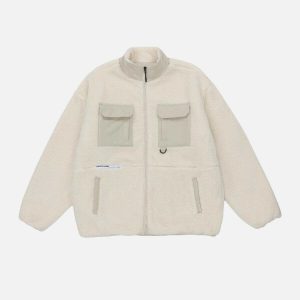 urban sherpa cargo coat with pockets   winter essential 2027