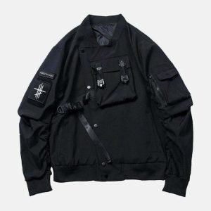 urban techwear 'warrior' jacket   sleek & dynamic design 8268
