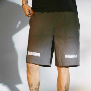 urban velcro belt shorts sleek design & streetwise appeal 6505