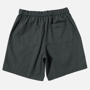 urban velcro belt shorts sleek design & streetwise appeal 8556