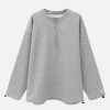 urban zip up sweatshirt with chic drawstring collar 3247