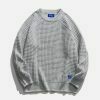 vibrant 3d knit sweater bold & trendy streetwear 3564
