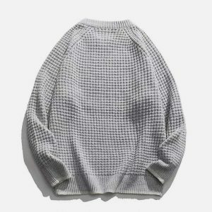 vibrant 3d knit sweater bold & trendy streetwear 4932