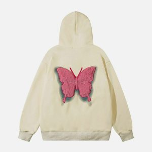 vibrant butterfly hoodie 1809