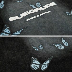 vibrant butterfly print vest 4945