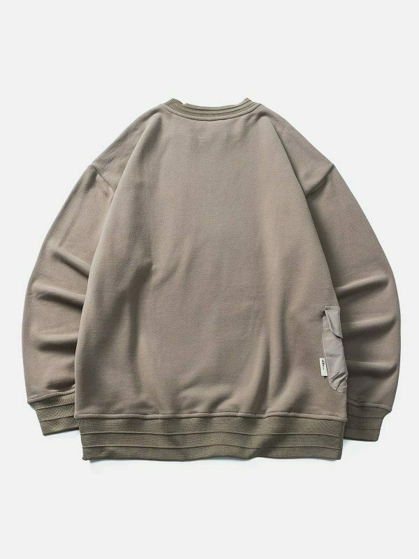 vibrant button pocket sweatshirt 5777