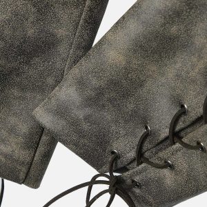 vibrant camouflage faux leather jacket urban streetwear 3551