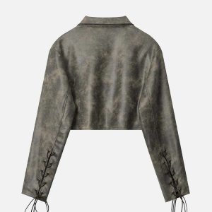 vibrant camouflage faux leather jacket urban streetwear 5678