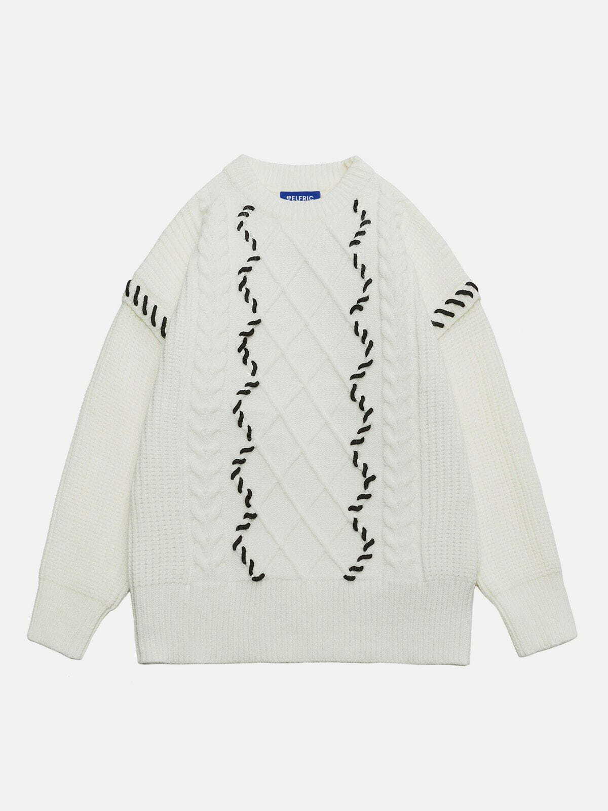 vibrant color block sweater   edgy & trendy streetwear 2880