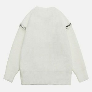 vibrant color block sweater   edgy & trendy streetwear 3097