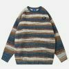 vibrant color block sweater edgy & retro streetwear 1748