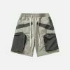 vibrant colorblock cargo shorts with large pockets 2736
