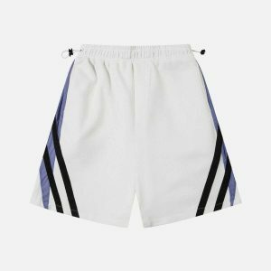 vibrant colorblock stripes shorts 7010