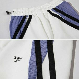 vibrant colorblock stripes shorts 8622