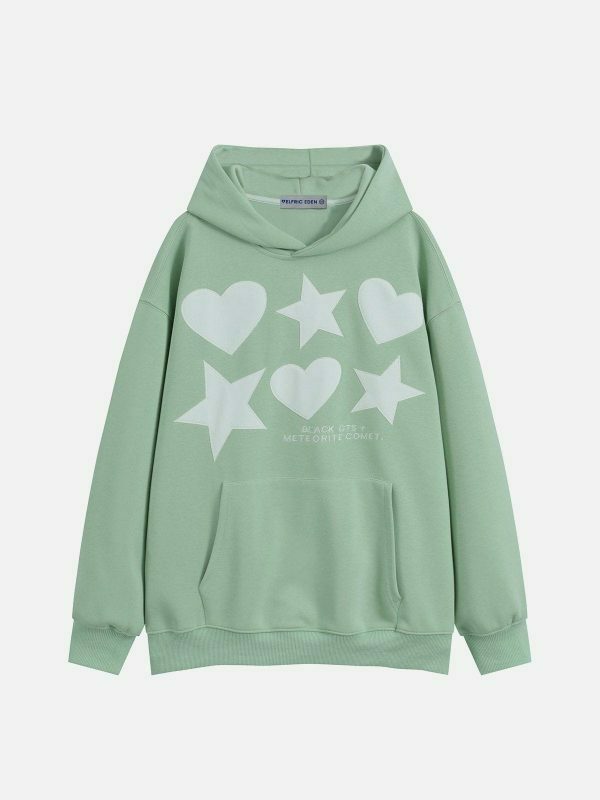 vibrant embroidered star hoodie 6385