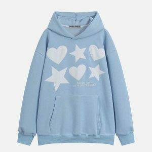 vibrant embroidered star hoodie 6724