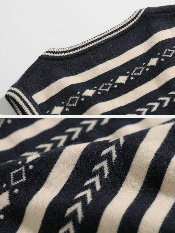 vibrant embroidered sweater vest urban statement 5237
