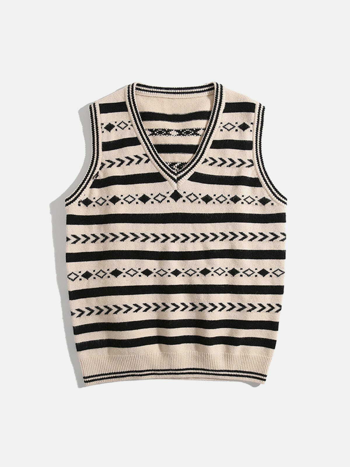 vibrant embroidered sweater vest urban statement 7425
