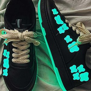vibrant fluorescent butterfly skate shoes   y2k streetwear 4998