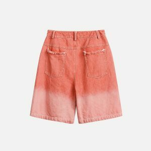 vibrant fringe gradient shorts 2699
