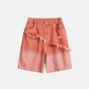 vibrant fringe gradient shorts 4935