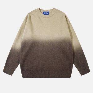 vibrant gradient sweater urban fashion trend 2613