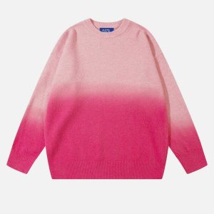 vibrant gradient sweater urban fashion trend 3938