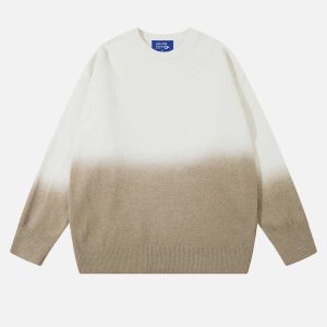 vibrant gradient sweater urban fashion trend 4098