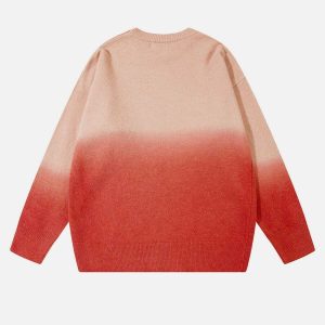 vibrant gradient sweater urban fashion trend 4109