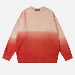 vibrant gradient sweater urban fashion trend 7918