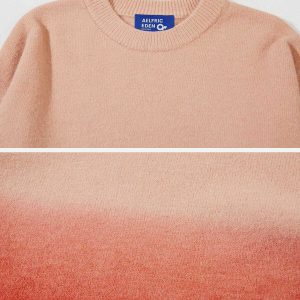 vibrant gradient sweater urban fashion trend 8820