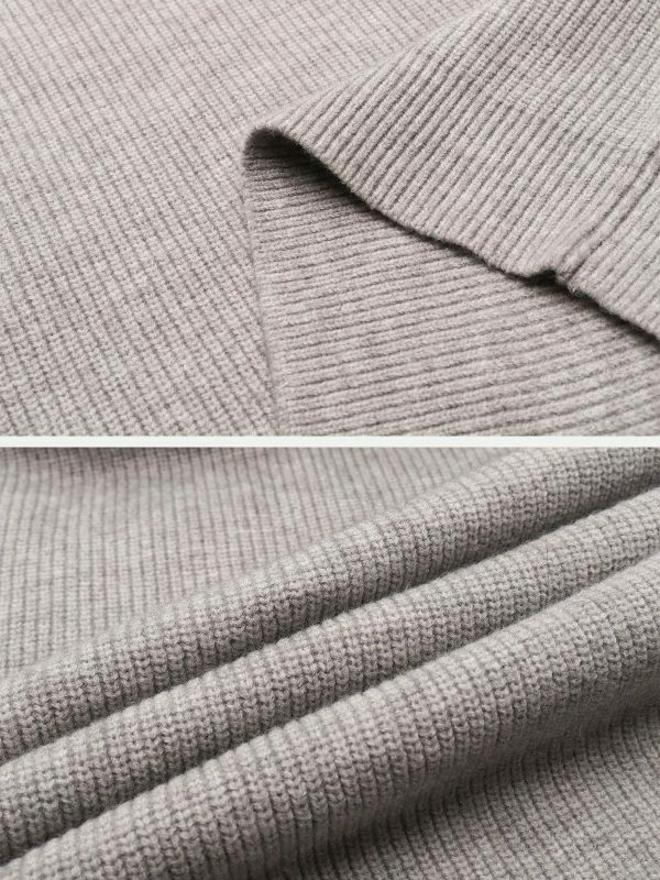 vibrant half zip turtleneck sweater urban chic 3878
