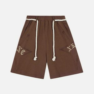 vibrant hemp rope belt shorts 5937