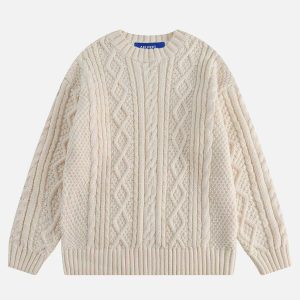 vibrant knit sweater urban streetwear 3388