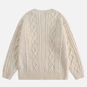 vibrant knit sweater urban streetwear 3896