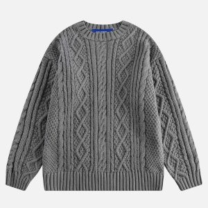 vibrant knit sweater urban streetwear 7987