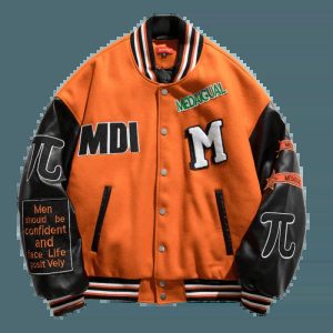 vibrant medaigual orange jacket   youthful streetwear icon 1532