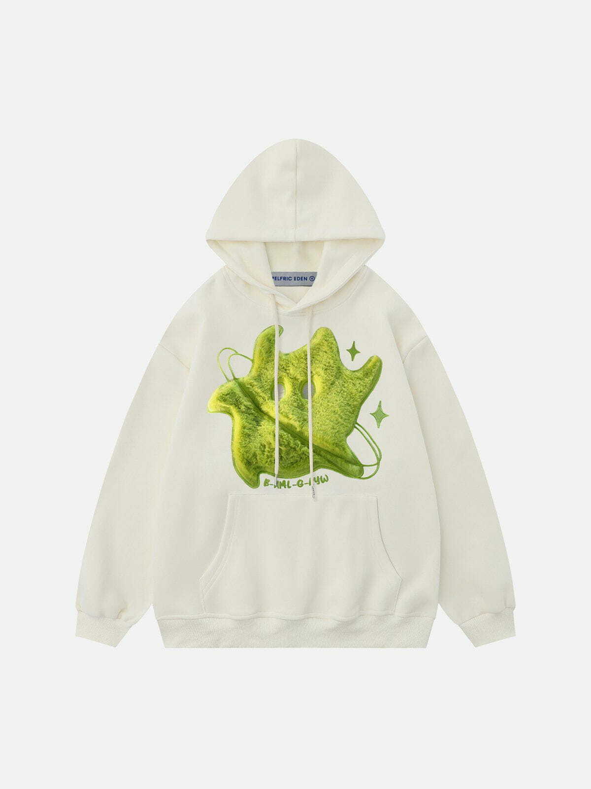vibrant monster hoodie with plush 3d embroidery 8006