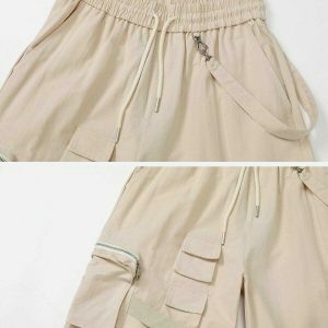 vibrant multi pocket cargo shorts edgy streetwear essential 4313