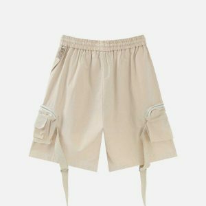 vibrant multi pocket cargo shorts edgy streetwear essential 6512