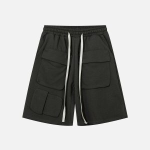 vibrant multi pocket shorts edgy & trendy streetwear 4478
